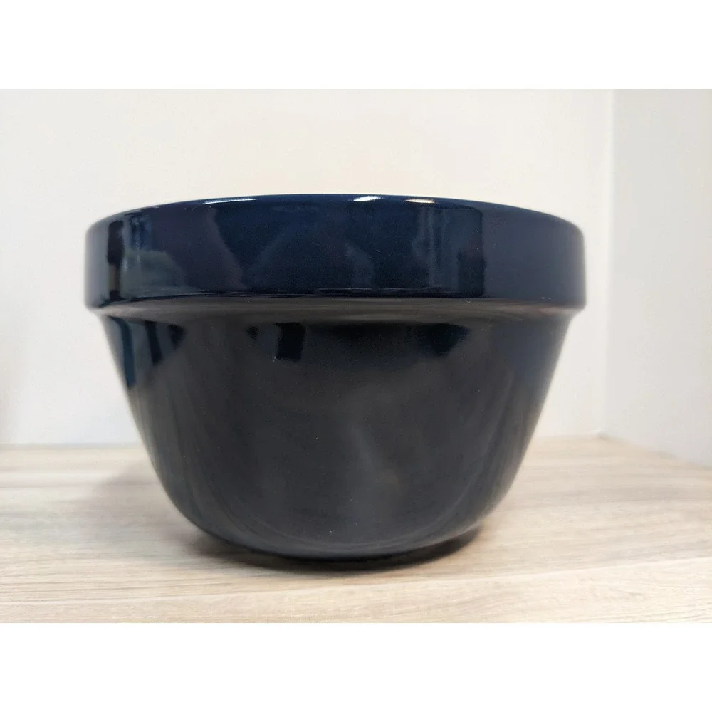 Mason Cash Navy Blue No 42 Mixing Bowl 650ml 22oz Ceramic Baking Goods‎ England